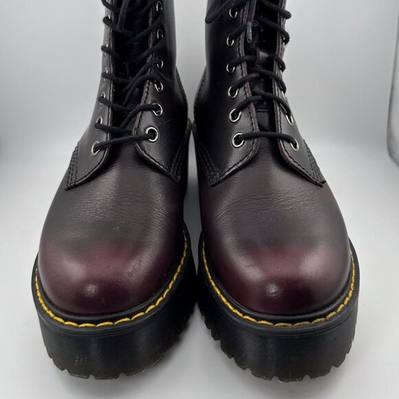Indie Sleeze Doc Marten Smooth Leather Platform Punk Boots, Goth Punk Shoes (6.5 - Picture 7 of 11